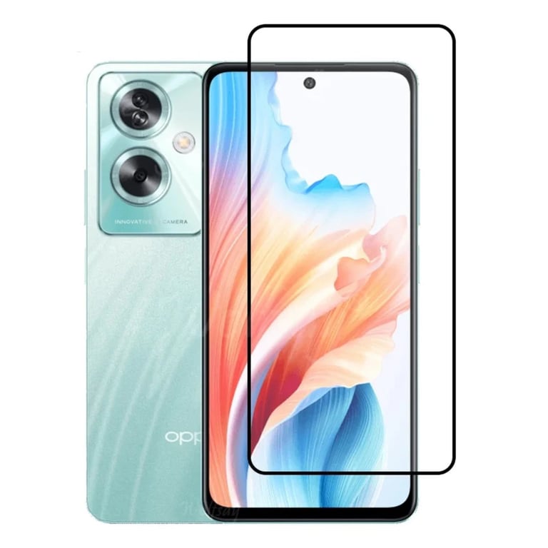 (Pack of 3) Oppo A79 5G Full Tempered Glass Screen Protector – Military-Grade Durability, High-Density Glass, 9H Hardness, Anti-Scratch, Sensitive Touch, Edge-to-Edge, Full Glue Coverage, Bubble-Free