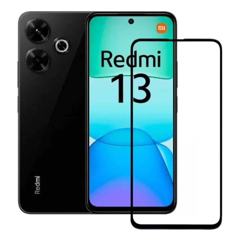 (Pack of 3) Redmi 13 4G Full Tempered Glass Screen Protector – Military-Grade Durability, High-Density Glass, 9H Hardness, Anti-Scratch, Sensitive Touch, Edge-to-Edge, Full Glue Coverage, Bubble-Free