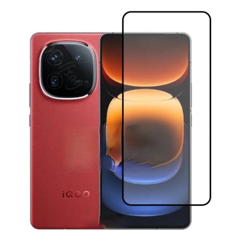 (Pack of 3) IQOO 12 5G Full Tempered Glass Screen Protector – Military-Grade Durability, High-Density Glass, 9H Hardness, Anti-Scratch, Sensitive Touch, Edge-to-Edge, Full Glue Coverage, Bubble-Free