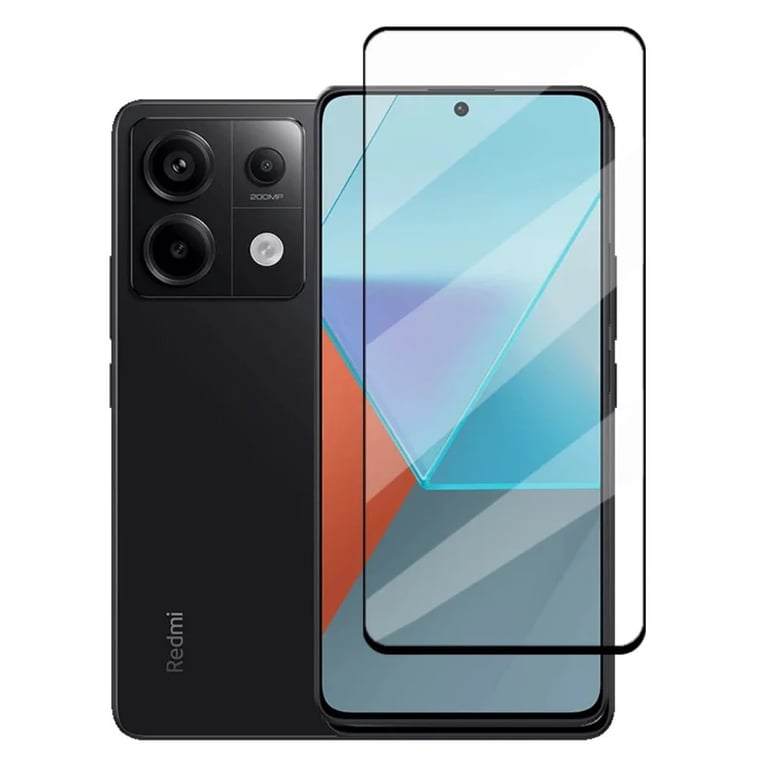 (Pack of 3) Redmi Note 13 Pro 5G Full Tempered Glass Screen Protector – Military-Grade Durability, High-Density Glass, 9H Hardness, Anti-Scratch, Sensitive Touch, Edge-to-Edge, Full Glue Coverage, Bubble-Free