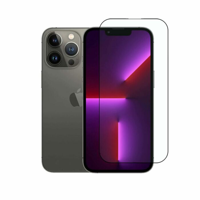 Iphone 13 Pro Full Tempered Glass, Sensitive touch, 9H Hardness, Anti-Scratch Edge to Edge Full Glue Tempered Mobile Screen protector