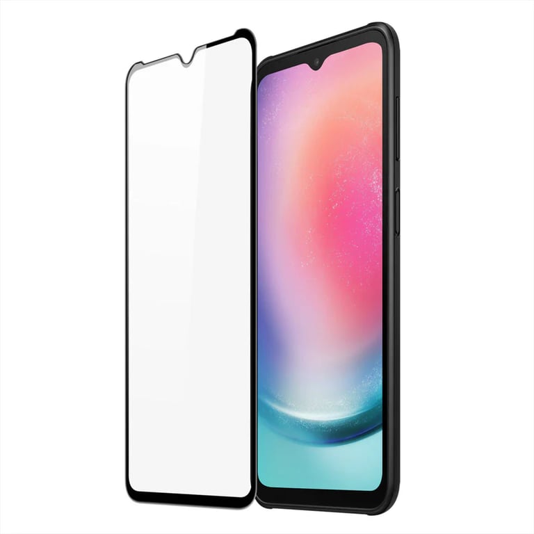 (Pack of 3) Samsung Galaxy A24 5G Full Tempered Glass Screen Protector – Military-Grade Durability, High-Density Glass, 9H Hardness, Anti-Scratch, Sensitive Touch, Edge-to-Edge, Full Glue Coverage, Bubble-Free