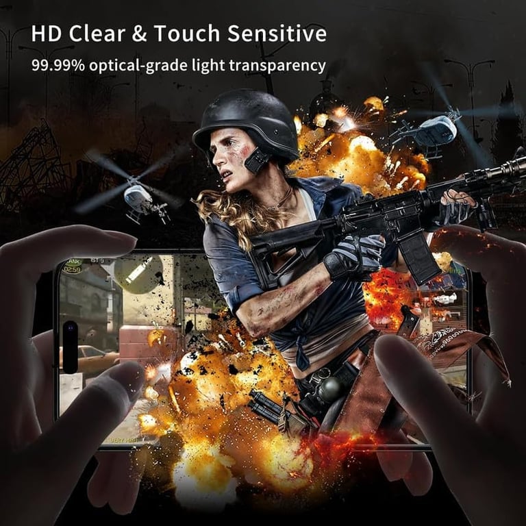 (Pack of 2) G-Rhino Gorilla 6D Extra Strong Tempered Glass for Samsung, iPhone, Vivo, Redmi, Realme, iqoo, Poco, Moto, Oppo, Infinix, etc., (Type your phone model before ordering) - 5