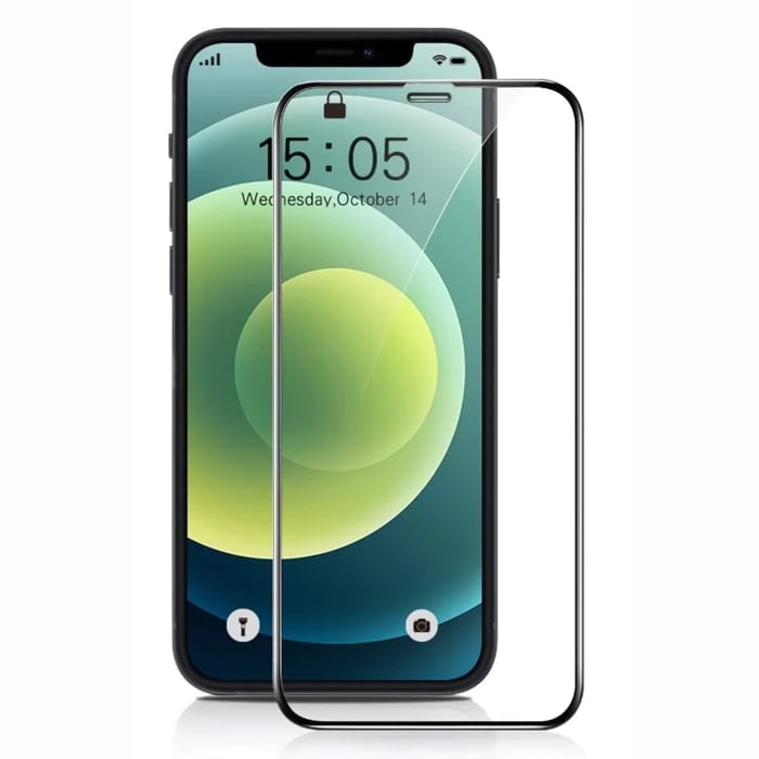 Iphone 12 Pro Full Tempered Glass, Sensitive touch, 9H Hardness, Anti-Scratch Edge to Edge Full Glue Tempered Mobile Screen protector