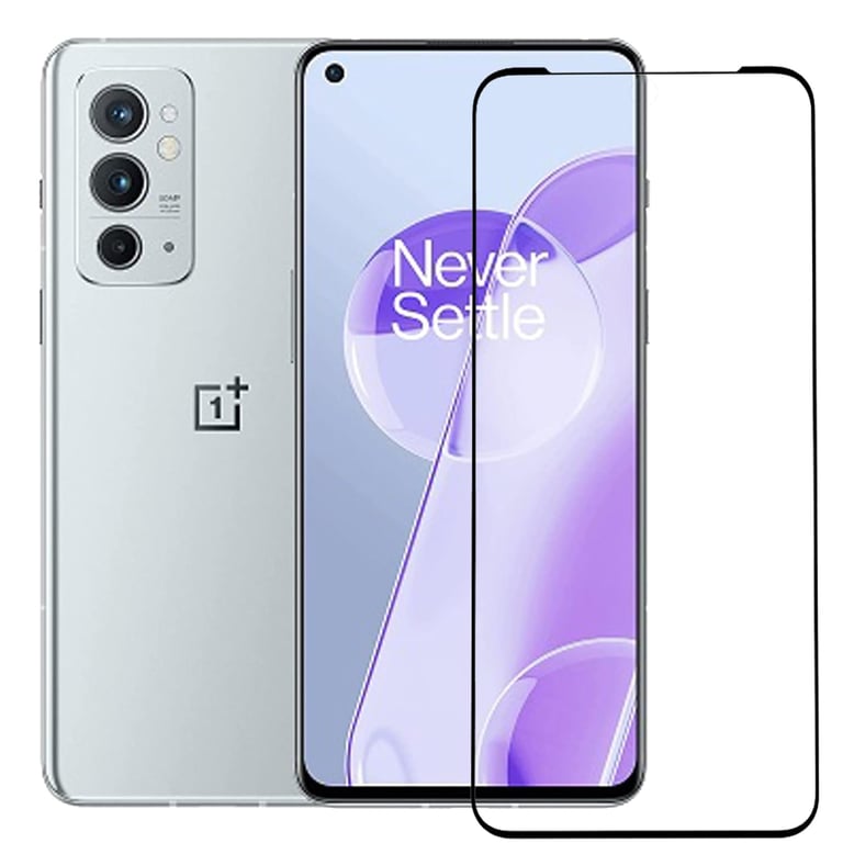 (Pack of 3) OnePlus 9RT 5G Full Tempered Glass Screen Protector – Military-Grade Durability, High-Density Glass, 9H Hardness, Anti-Scratch, Sensitive Touch, Edge-to-Edge, Full Glue Coverage, Bubble-Free