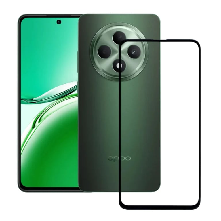 (Pack of 3) Oppo F27 5G Full Tempered Glass Screen Protector – Military-Grade Durability, High-Density Glass, 9H Hardness, Anti-Scratch, Sensitive Touch, Edge-to-Edge, Full Glue Coverage, Bubble-Free