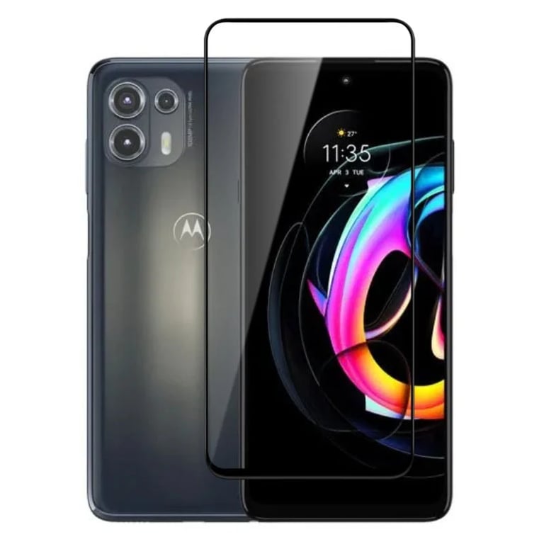 (Pack of 3) Motorola Moto Edge 20 Fusion 5G Full Tempered Glass Screen Protector – Military-Grade Durability, High-Density Glass, 9H Hardness, Anti-Scratch, Sensitive Touch, Edge-to-Edge, Full Glue Coverage, Bubble-Free