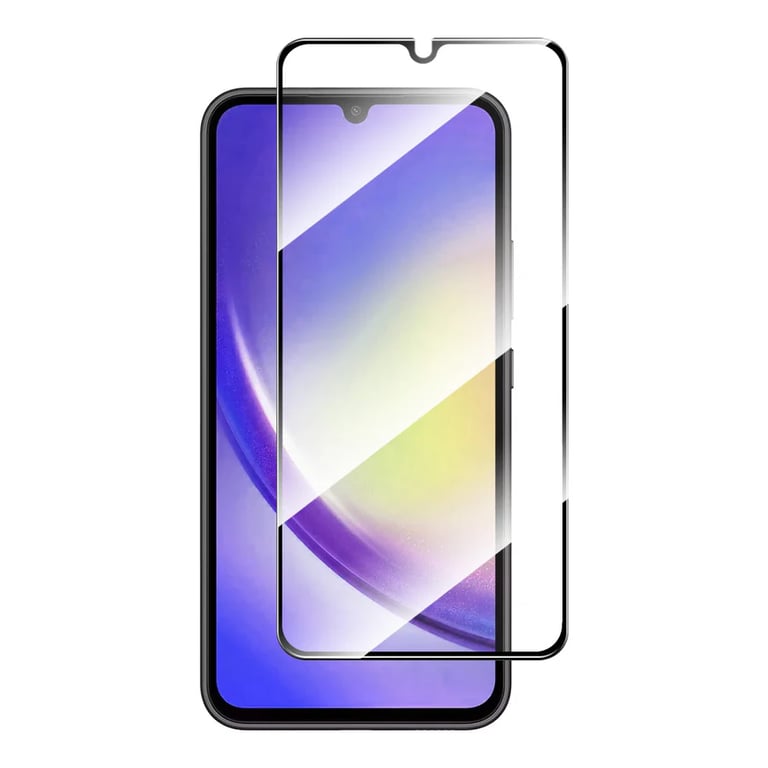 (Pack of 3) Samsung Galaxy A25 5G Full Tempered Glass Screen Protector – Military-Grade Durability, High-Density Glass, 9H Hardness, Anti-Scratch, Sensitive Touch, Edge-to-Edge, Full Glue Coverage, Bubble-Free