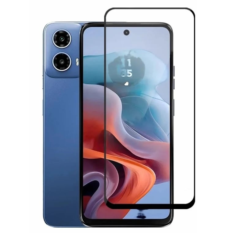 (Pack of 3) Motorola Moto G34 5G Full Tempered Glass Screen Protector – Military-Grade Durability, High-Density Glass, 9H Hardness, Anti-Scratch, Sensitive Touch, Edge-to-Edge, Full Glue Coverage, Bubble-Free