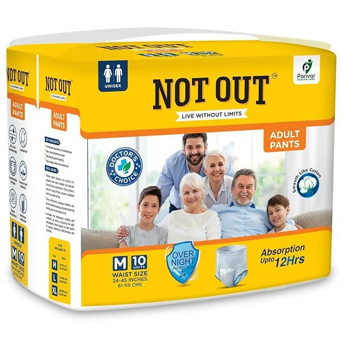 Adult Diaper Pull-Up Pants with Antibacterial Properties – Leakproof, Up to 10 Hours of Protection
