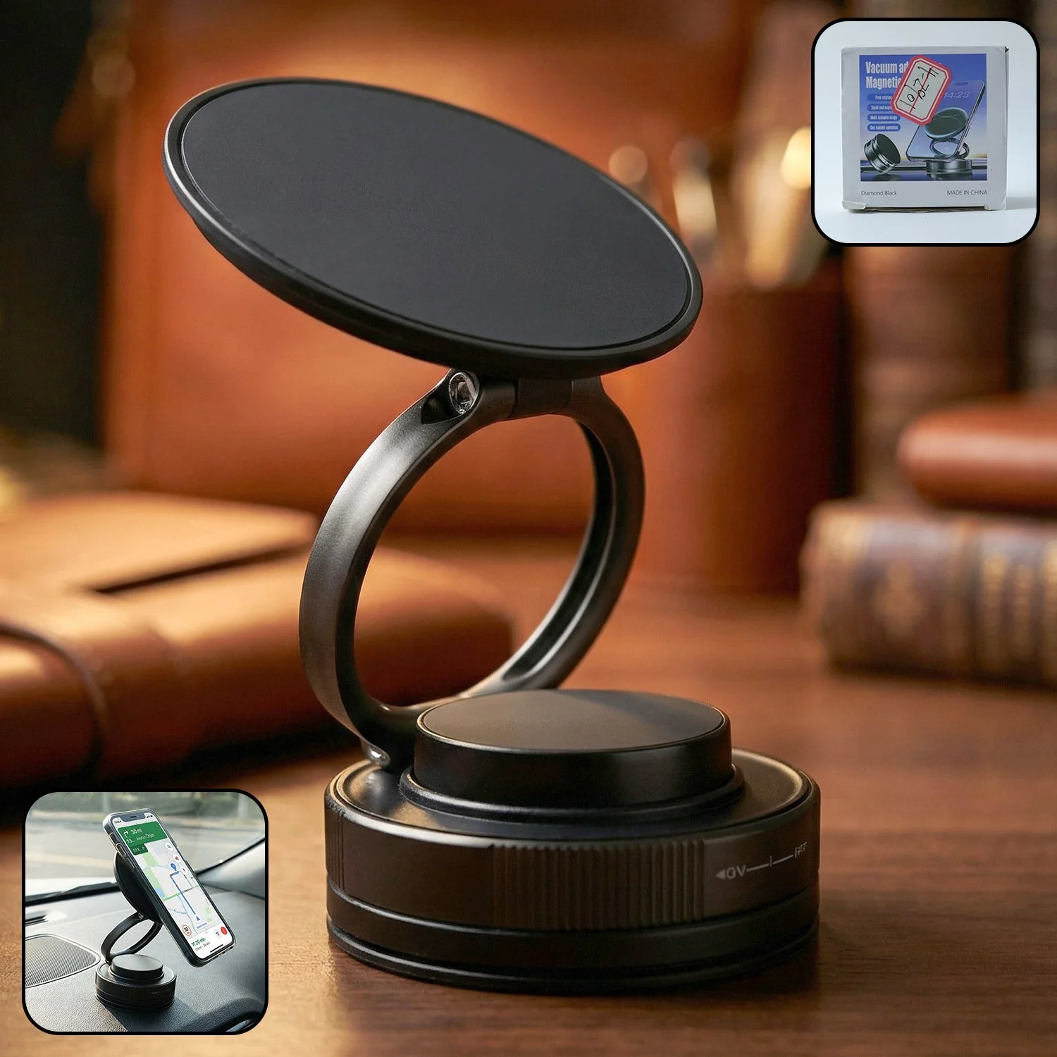 360° Rotatable Magnetic Mobile Phone Holder Stand (1 Pc)