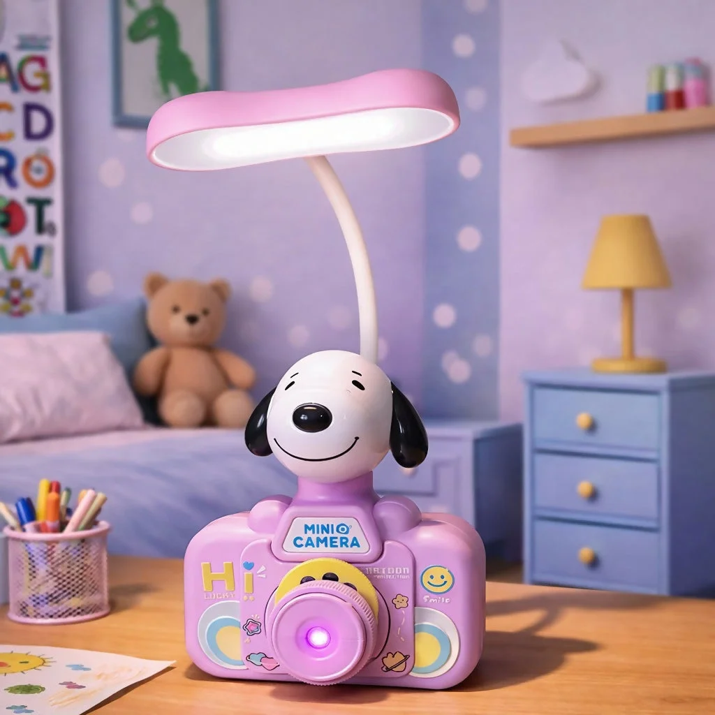 Kids Mini Camera Projector Lamp with Study Light & Slide Projection