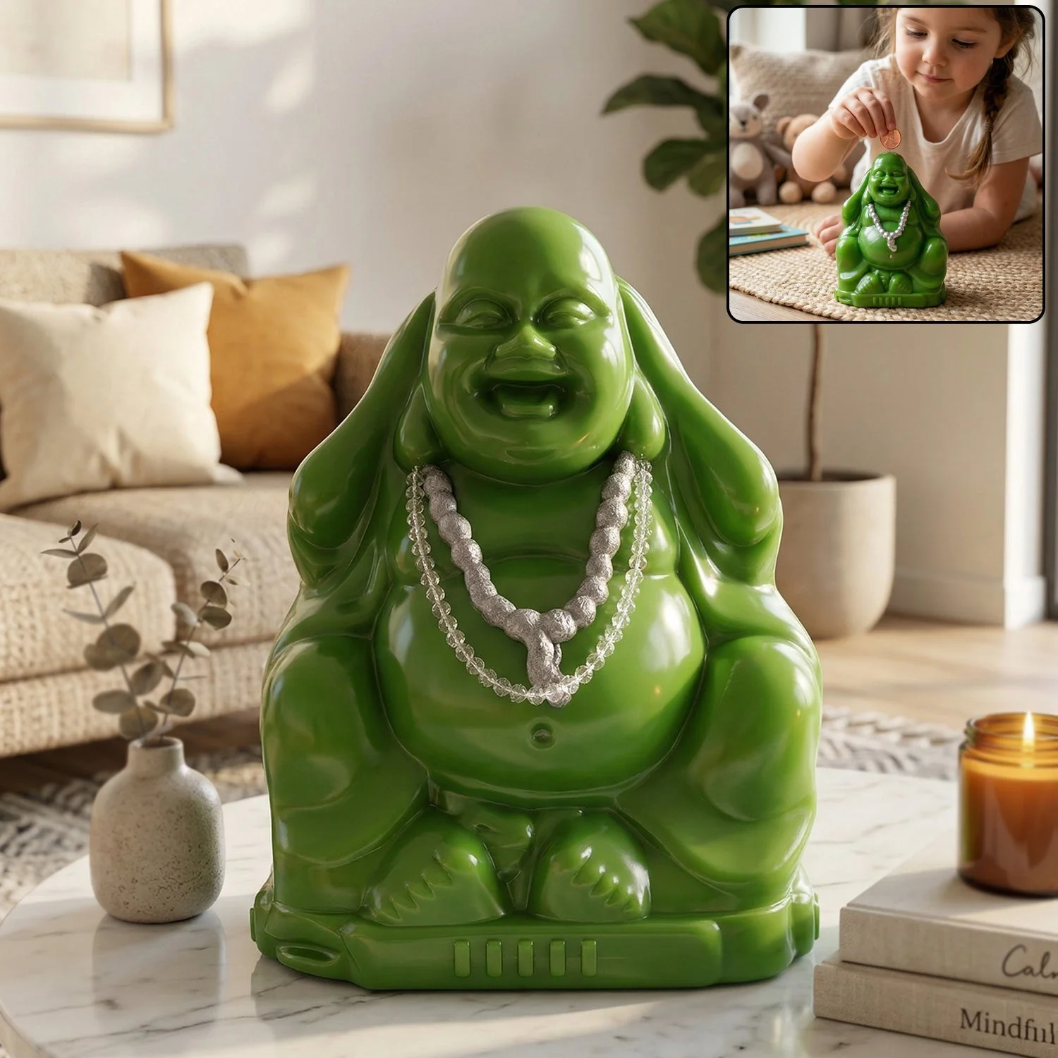 Laughing Buddha Money Bank Coin Saving Box (1 Pc)
