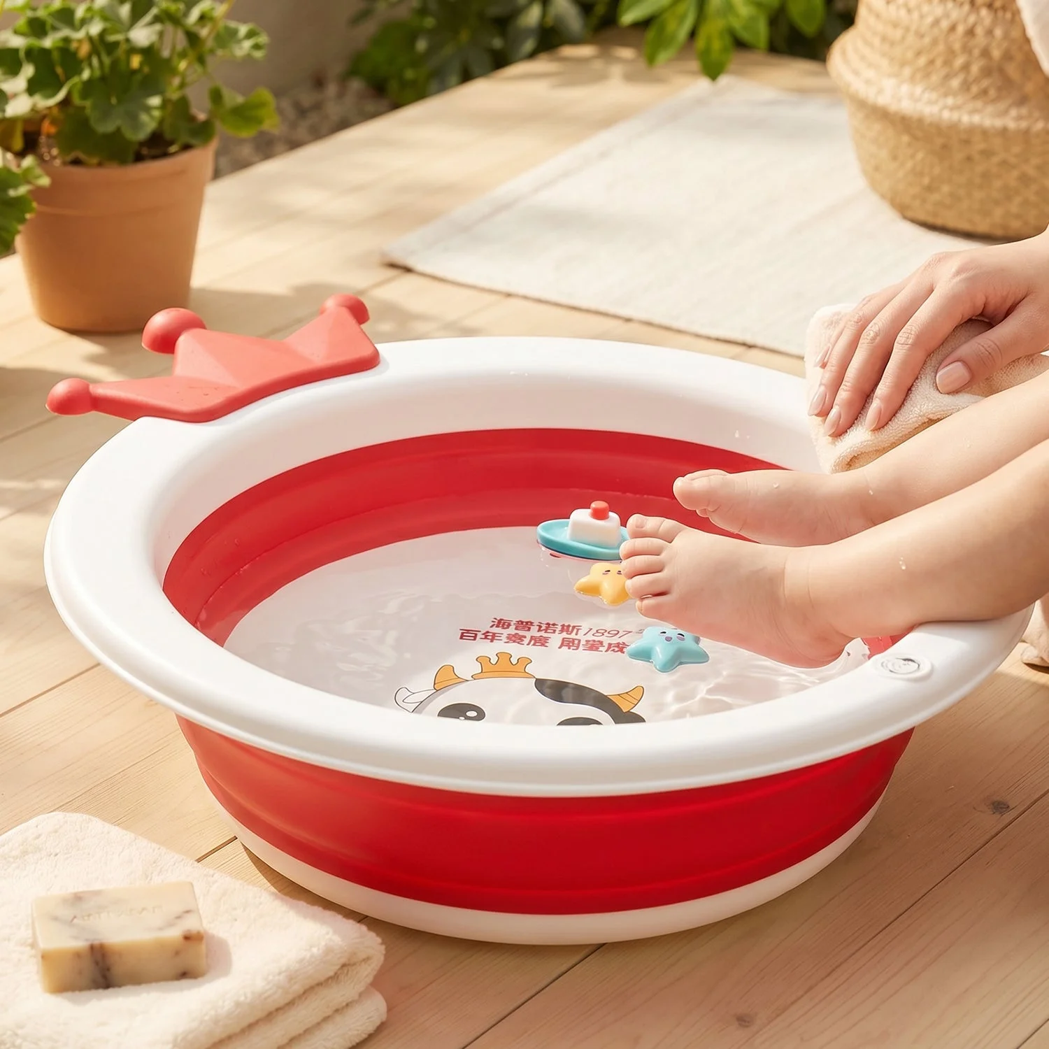 Baby Bathtub with Non-Slip Base – Safe and Comfortable Infant Bathtub