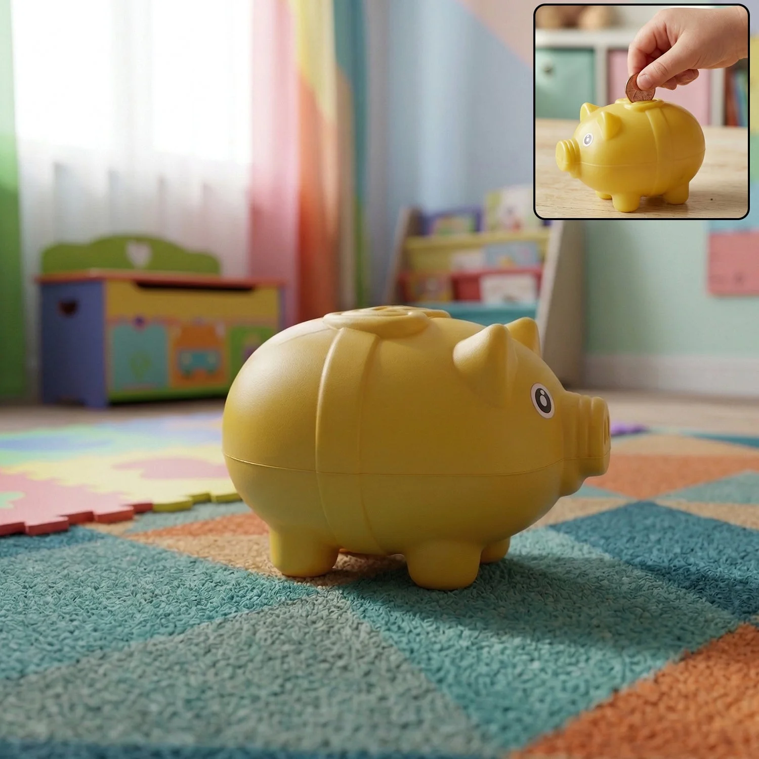 Small Piggy Money Bank Coin Saving Box (1 Pc)