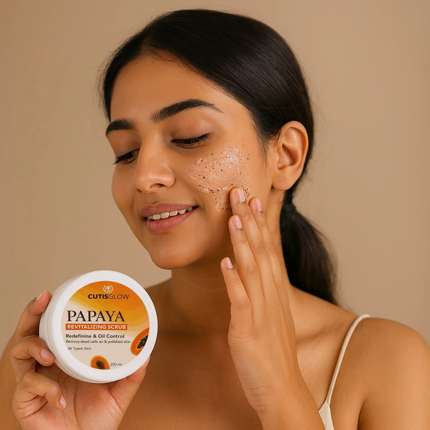Eyelet Papaya Revitalizing Scrub Exfoliating Face and Body Scrub