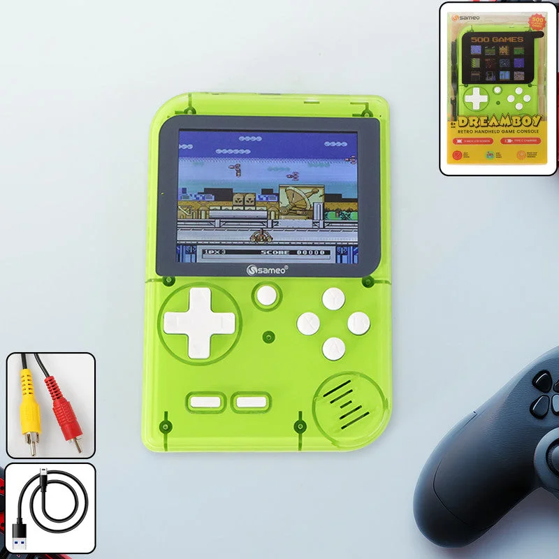 Sameo DreamBoy Retro Handheld Gaming Console with 500 Built-in Classic Games