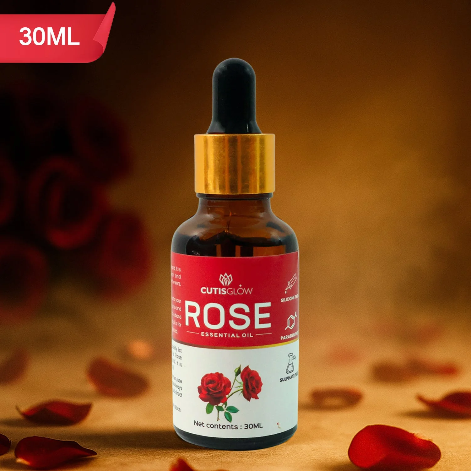 Eyelet Rose Essential Oil – 100% Pure & Natural Aromatherapy Oil 30ml