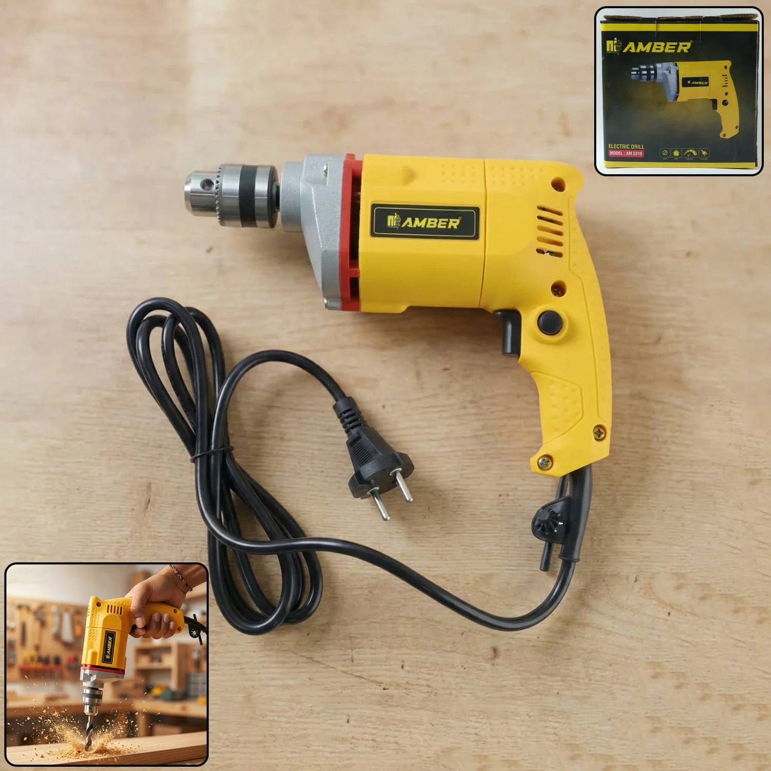 Amber Electric Drill AM2310 350W 1 Pc