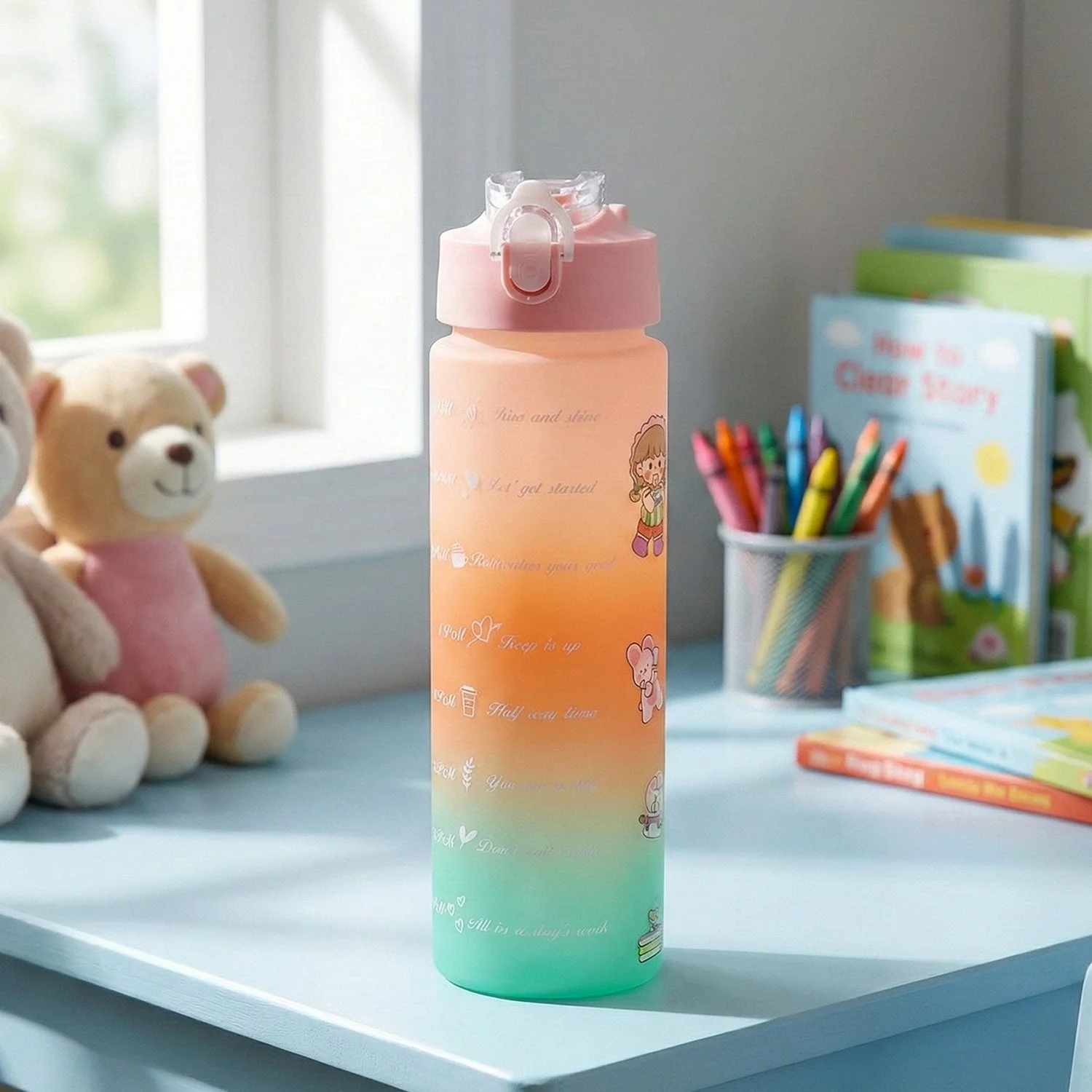 Motivational Gradient Water Bottle (900 ML)