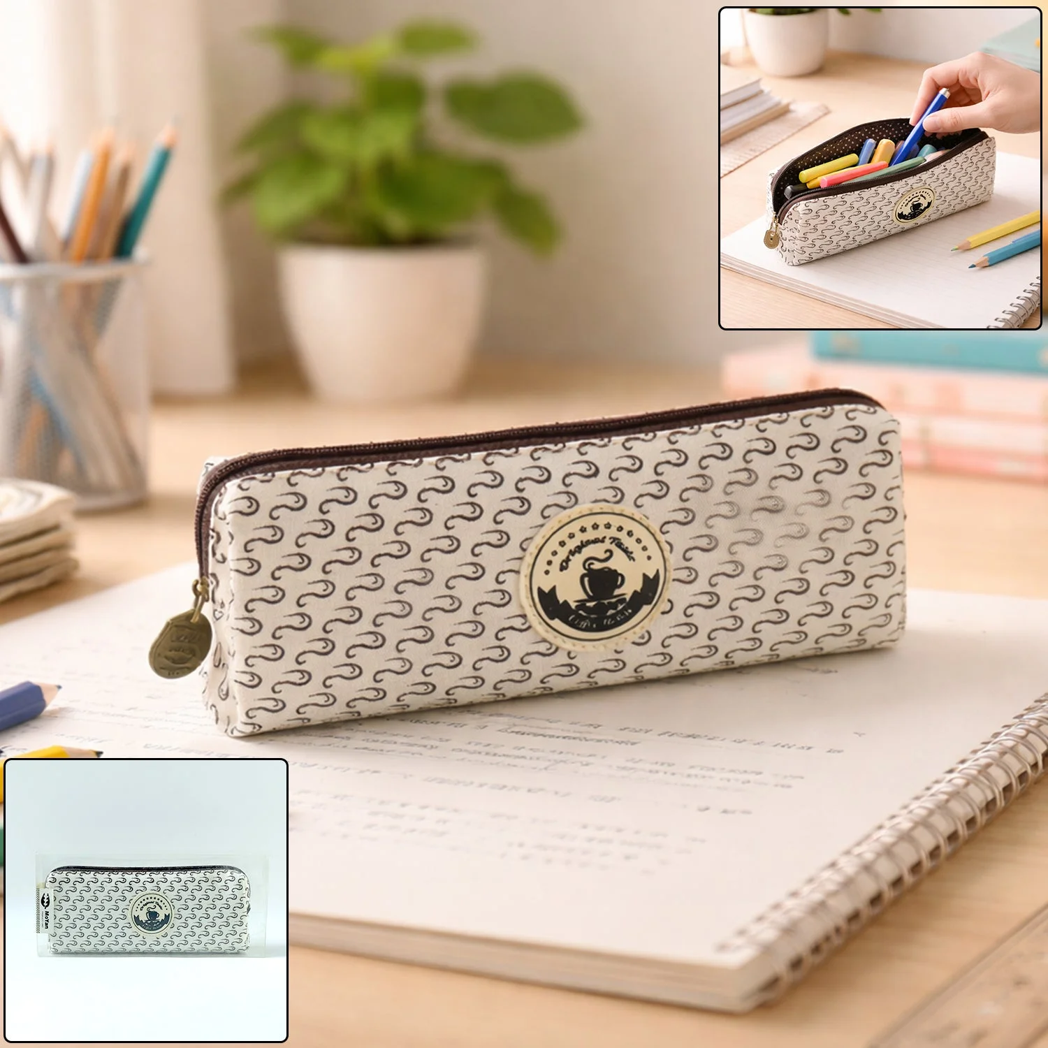 Multipurpose Zipper Pencil Pouch (1 Pc)