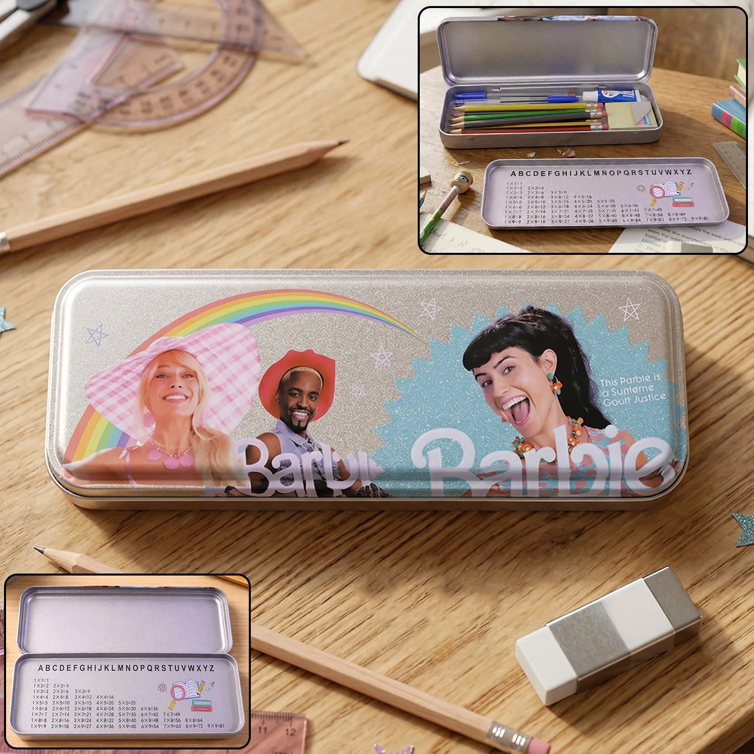 Multipurpose Printed Metal Pencil Box (1 Pc)