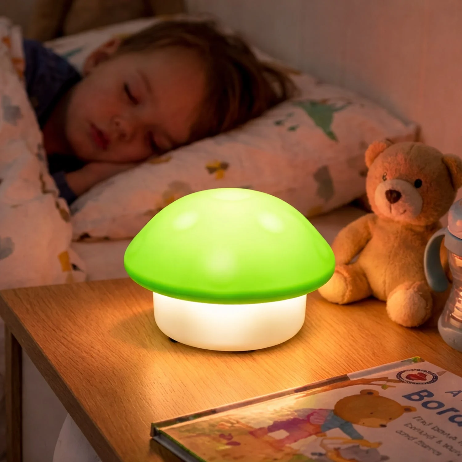 Cute Mushroom Shape LED Night Lamp (1 Pc)