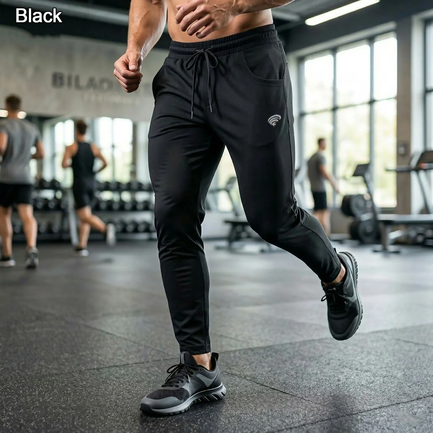 Men’s Slim Fit Stretchable Track Pants with Drawstring & Pocket Lower