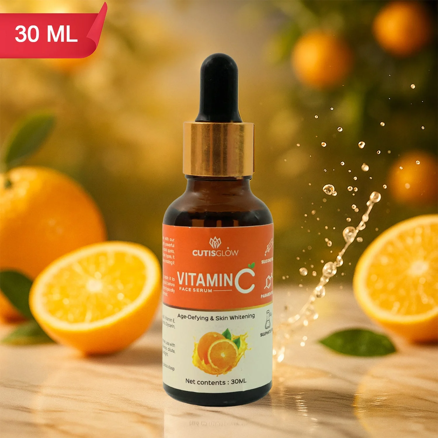 Eyelet CutisGlow Vitamin C Face Serum for Glowing Hydrated Skin 30 ML