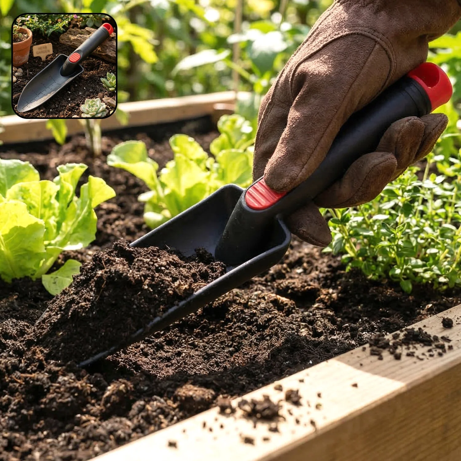 Hand Garden Trowel Soil Scoop Tool (1 Pc, 28 Cm)