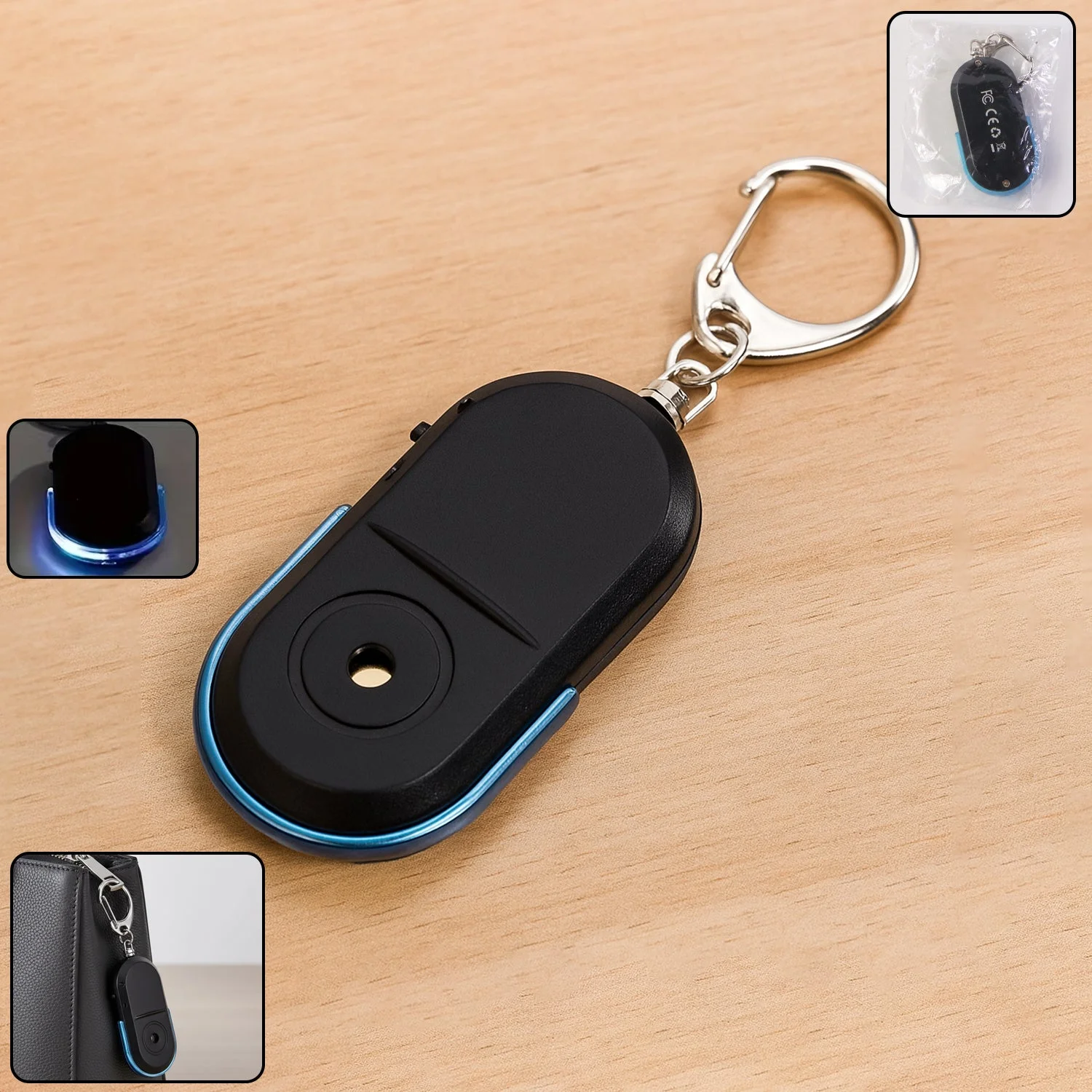 Personal Safety Alarm Keychain – Loud Emergency Siren with LED Light