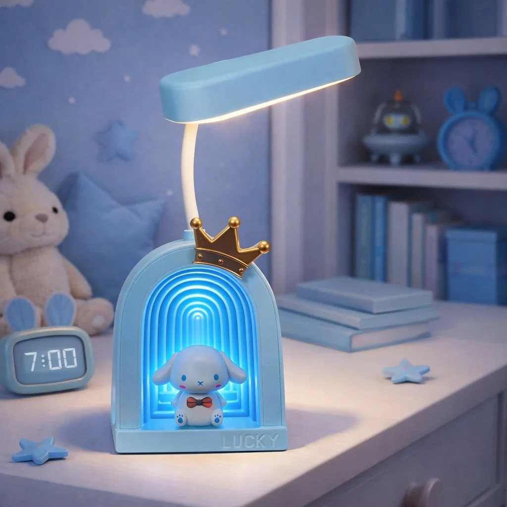 Cute Bunny LED Desk Lamp with Soft Light & Decorative Night Light