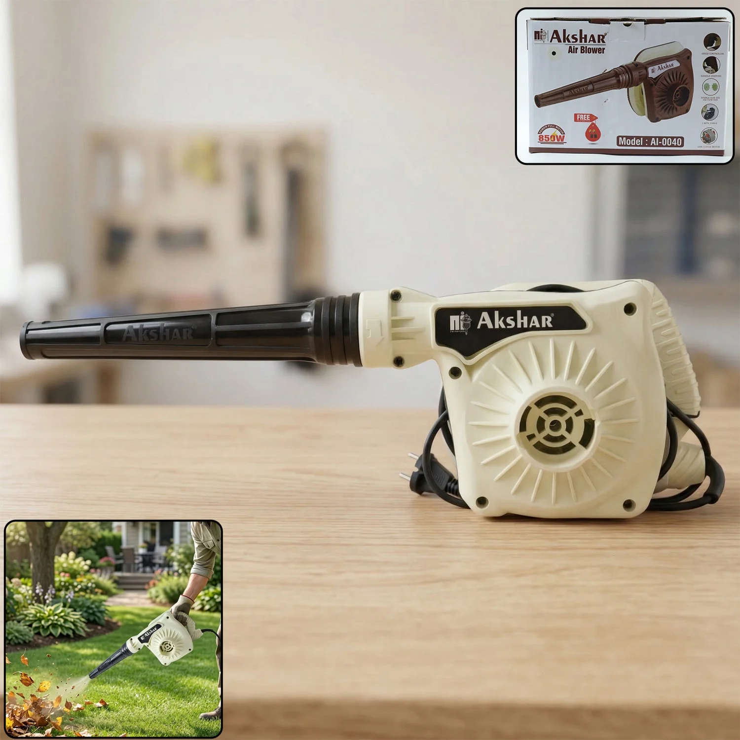 Akshar Electric Air Blower AI0040 (1 Pc, 850W)