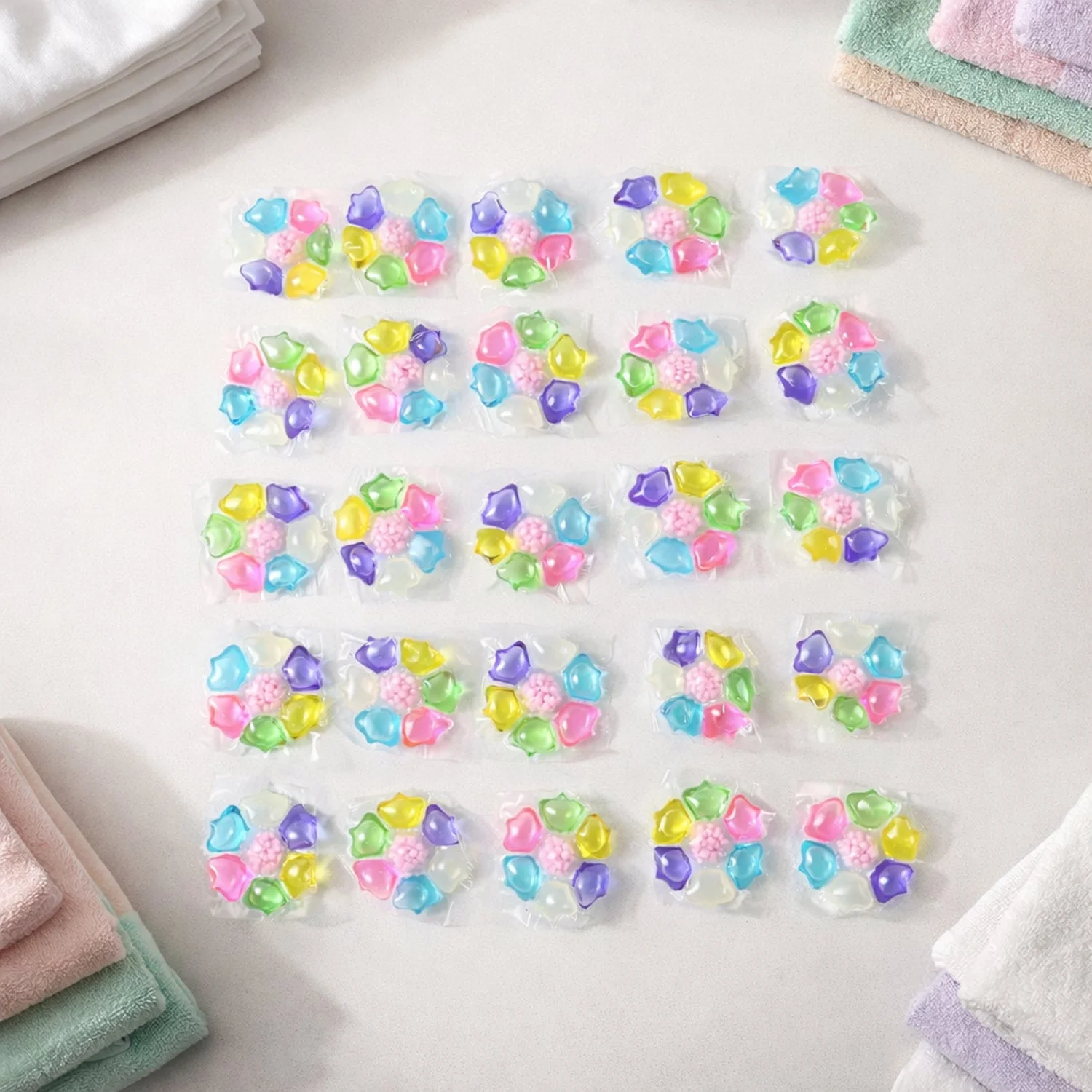 Colorful Laundry Detergent Pods (25 Pc)