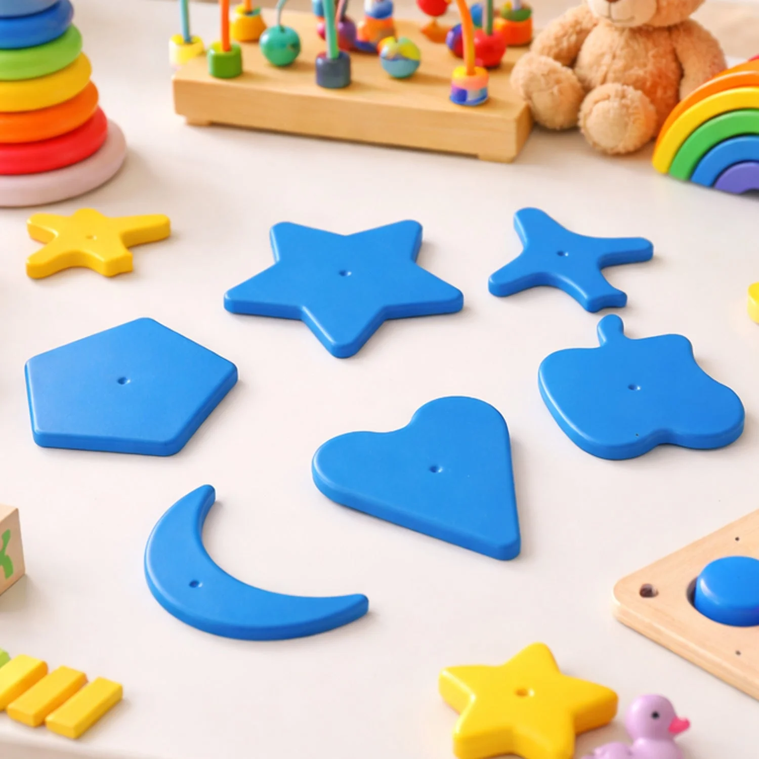 Kids Learning Shape Puzzle Toy Set (6 Pc)