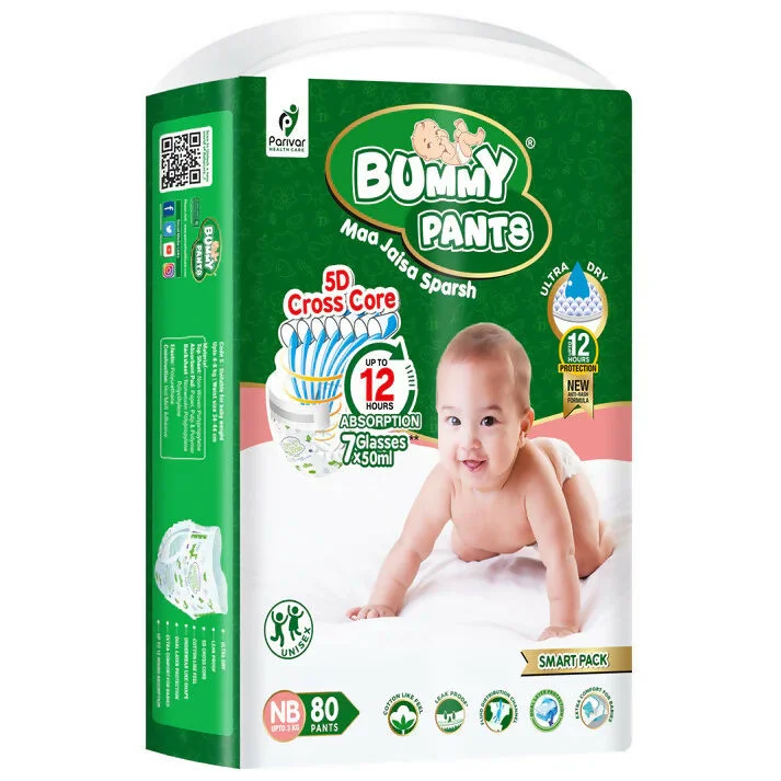 Baby Diaper Pants with 360° Leakproof Protection – Ultra Dry, Fast Absorption, Rash-Free Comfort