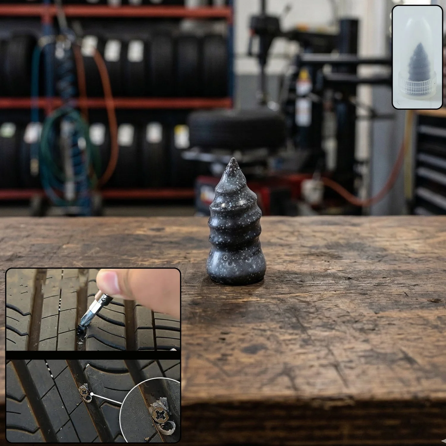 Premium Tubeless Tire Repair Rubber Plug 1 Pc